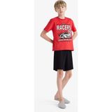 DeFacto %100 Pamuklu Baskılı Beli Lastikli Pijama Takımı Erkek Çocuk F1734A825HS - -- - 8 - 9 Yaş