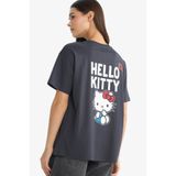 DeFacto 191 Antrasit Kadın T-Shirt G1904AX/AR