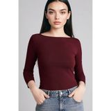 DeFacto 26Y801001176 Bordo Kadın T-Shirt G9577AX/BR171