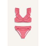 DeFacto 2'li Bikini Kız Çocuk, 5/6 Yaş (116cm), G5757A826HS, Kırmızı, Kız çocuk