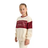 Defacto 2'li Takım Baskılı Sweatshirt Eşofman Altı Kız Çocuk, 5-6 Yaş, E6418A825AU, Ekru-ER42, kız-çocuk, 5/6 Yaş (116cm)