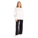 DeFacto 2'li Takım Baskılı Sweatshirt Eşofman Altı Kız Çocuk, 5-6 Yaş, F2563A825WN, Ekru-ER105, Kız çocuk