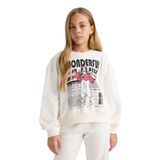 Defacto 2'li Takım Baskılı Sweatshirt Eşofman Altı Kız Çocuk, 7-8 Yaş, E6416A825AU, Ekru-ER105, kız-çocuk, 7/8 Yaş (128cm)