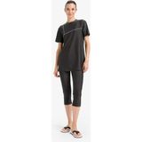 DeFacto 3'lü Hızlı Kuruyan Burkini Tesettür Basic Mayo Takım E3514AX25HS - Antrasit-AR221