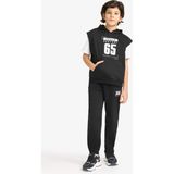 DeFacto 3'lü Takım Kısa Kollu Tişört Sweatshirt Eşofman Altı Erkek Çocuk G0629A826SM - 7 - 8 Yaş - Siyah-BK81