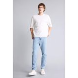 DeFacto 90's Slim Fit Dar Paça Jean Yıkamalı Pantolon, 30, E1371AX26SP, Mavi, Erkek