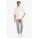 DeFacto 90's Slim Fit Düz Paça Jean Pantolon, 36, F4057AX25WN, Gri-NM18, Erkek