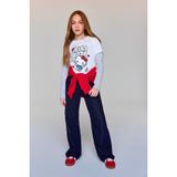Defacto 90's Wıde Leg Lacivert Kız Çocuk Jean Pantolon G4648A8/NM26