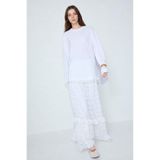DeFacto A Kesim Dantel Beyaz Maxi Etek H3871AX26SM