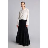 DeFacto A Kesim Dantel Etek I1297AX26AU - Siyah-BK81 - XL
