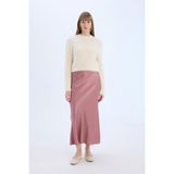 DeFacto A Kesim Normal Bel Saten Midi Etek B1867AX24AU - Pembe-PN429 - 36