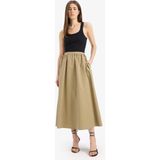 DeFacto A Kesim Normal Bel Yarım Astar Poplin Midi Etek E8700AX25SP