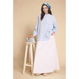 DeFacto A Kesim Poplin Maxi Etek H5642AX26SM - Beyaz-WT79 - 36