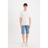 DeFacto A4805AX24SM - Mavi-NM39 Regular Fit Jean Bermuda Erkek Şort