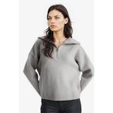 Defacto A8180AX25WN GR253 Gri Oversize Triko Kadın Kazak