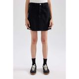 DeFacto A9588AX23AU Kargo Fit Siyah Mini Jean Etek