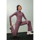 DeFacto Airtech Flare Fit Toparlayıcı Yüksek Bel İspanyol Paça Soft Touch Sporcu Pantolon B3988AX26SP - Bordo-BR346