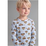 DeFacto Araba Desenli Fitilli Kaşkorse 2'li Pijama Takımı Erkek Bebek I1432A526AU