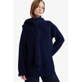 DeFacto Atkı Detaylı Triko Kazak Tunik, L, G7238AX25CW, İndigo-IN227, Kadın