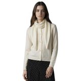 DeFacto Atkılı Triko Hırka Ekru, 2XL, G9238AX26SP, Ekru-ER105, Kadın