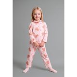DeFacto Ayıcık Desenli Önden Düğmeli 2'li Pijama Takımı Kız Bebek I3231A526AU - Pembe-PN114 - 12 - 18 Ay