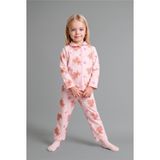 Defacto Ayıcık Desenli Önden Düğmeli 2li Pijama Takımı Kız Bebek I3231a526aupn114 Pembe-pn114