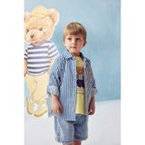 DeFacto Ayıcıklı Poplin Gömlek Erkek Bebek, 18-24 AY, H2792A526SP, Lacivert-NV135, Erkek bebek