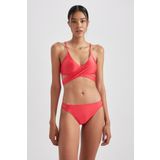 DeFacto B0379AX23HSRD197 Kırmızı Fall in Love Regular Fit Bikini Altı