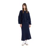 Defacto B8858AX24SP NV243 Lacivert Regular Fit Maxi Triko Kadın Etek