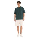 DeFacto Baggy Fit Beli Bağcıklı Bermuda Şort, 30, E1047AX25SM, Gri-GR492, Erkek