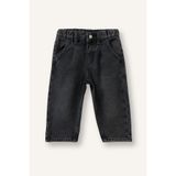 DeFacto Baggy Fıt Beli Lastikli Standart Paça Pamuklu Jean Pantolon Kız Bebek H7115A526AU
