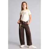 DeFacto Baggy Fit Düz Paça Gabardin Pantolon Kız Çocuk