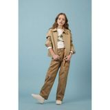 DeFacto Baggy Fit Gabardin Pantolon Kız Çocuk H1949A826SM - Haki-KH436 - 7 - 8 Yaş