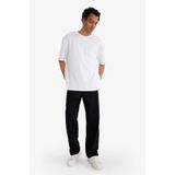 Defacto Baggy Fit Geniş Paça Jean Pantolon, 28, E5388AX25AU, Siyah, Erkek