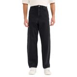 DeFacto Baggy Fit Geniş Paça Jean Pantolon, 33, E801GY112211, Siyah, Erkek