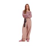 DeFacto Baggy Fit Leopar Fular Detaylı Gabardin Pantolon Kız Çocuk, 8-9 Yaş, G3696A825WN, Kahve-BN45, Kız çocuk