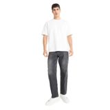 DeFacto Baggy Fit Normal Bel Geniş Paça Jean Pantolon, 28, G2621AX25AU, Antrasit-NM36, Erkek