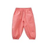 DeFacto Balloon Fit Esnek Bantlı Paça Keten Karışımlı Pantolon Kız Bebek, 18-24 AY, H4256A526SM, Pembe-PN682, Kız bebek