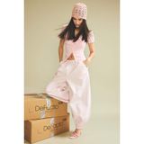 DeFacto Balloon Fit Normal Bel Poplin Pantolon, 32, G9896AX26SP, Pembe-PN590, Kadın