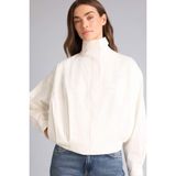 DeFacto Balloon Fit Poplin Blazer Ceket, 40, TYC431825E4EA6CA46C810700, Beyaz-WT81, Kadın