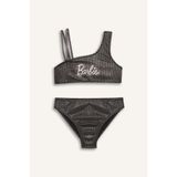 DeFacto Barbie Bikini Takımı Kız Çocuk, 8-9 Yaş, E5224A825HS, Siyah-BK27, Kız çocuk
