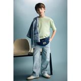 DeFacto Barrel Fit Jean Pantolon Erkek Çocuk, 7/8 Yaş (128cm), H0986A826SM, Mavi, Erkek Çocuk