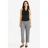 DeFacto Barrel Fit Kısa Paça Bilek Boy Pantolon, 34, G0242AX25AU, Gri-GR90, Kadın