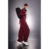 DeFacto Barrel Fıt Skuba Dalgıç Kumaş Sporcu Pantolon, XS, G4217AX26SP, Bordo-BR115, Kadın