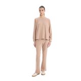 DeFacto Basic Bej Pijama Takımı, S, D2259AX24WN, Bej-BG400, kadın