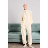 DeFacto Basic Düz Uzun Pijama Altı, M, G0070AX25WN, Sarı-YL496, kadın