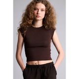 DeFacto Basic Kahverengi Kadın T-Shirt H1129AX/BN267