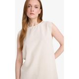 DeFacto Basic Keten Karışımlı Tunik D2953AX25SM - Ekru-ER42 - 2XL