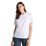 DeFacto Basic Penye Tişört Beyaz, 3XL, W9584AZ26SP, Beyaz-WT36, Kadın