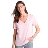 DeFacto Basic Penye Tişört, XL, W9578AZ26SM, Pembe-PN441, Kadın